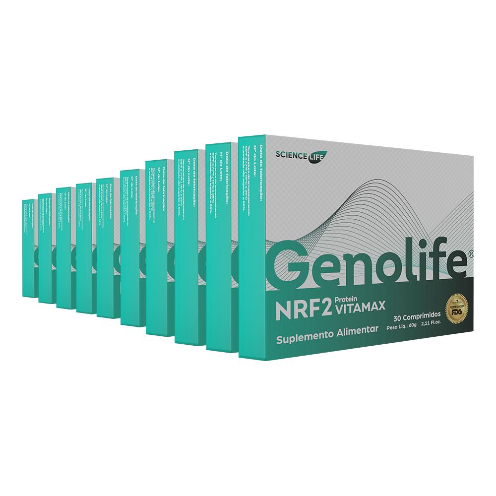 Genolife NRF2 Protein - 30 Tabletes - Kit com 10 Unidades 